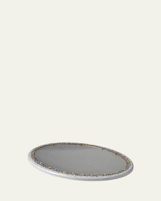 Duchess Oval Mirrored Vanity Tray